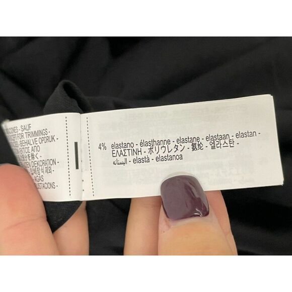 Zara Womens Long Dress Large Black Sequined Long Sleeve High Neck 4772/252 NWOT - Picture 10 of 16